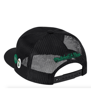 Boston Celtics Nostalgia Blk 110 Flex Trucker Snapback